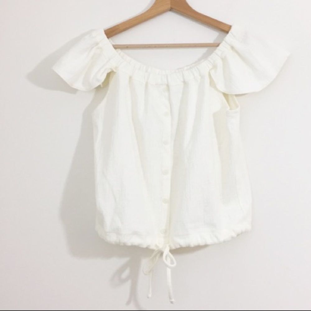 Madewell off-the-shoulder blouse